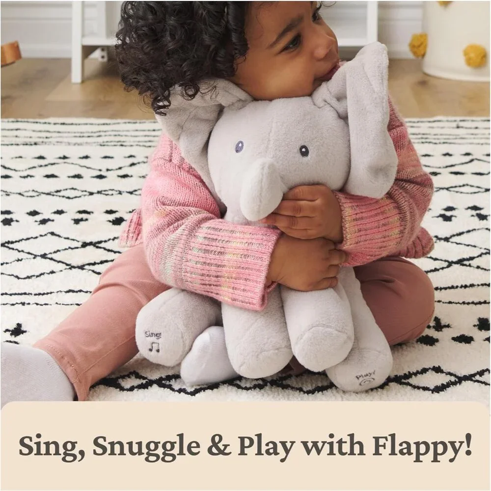 Flappy the Elephant by Baby Gund Animated Sings and Plays Peek-a-Boo See Video - Picture 4 of 6